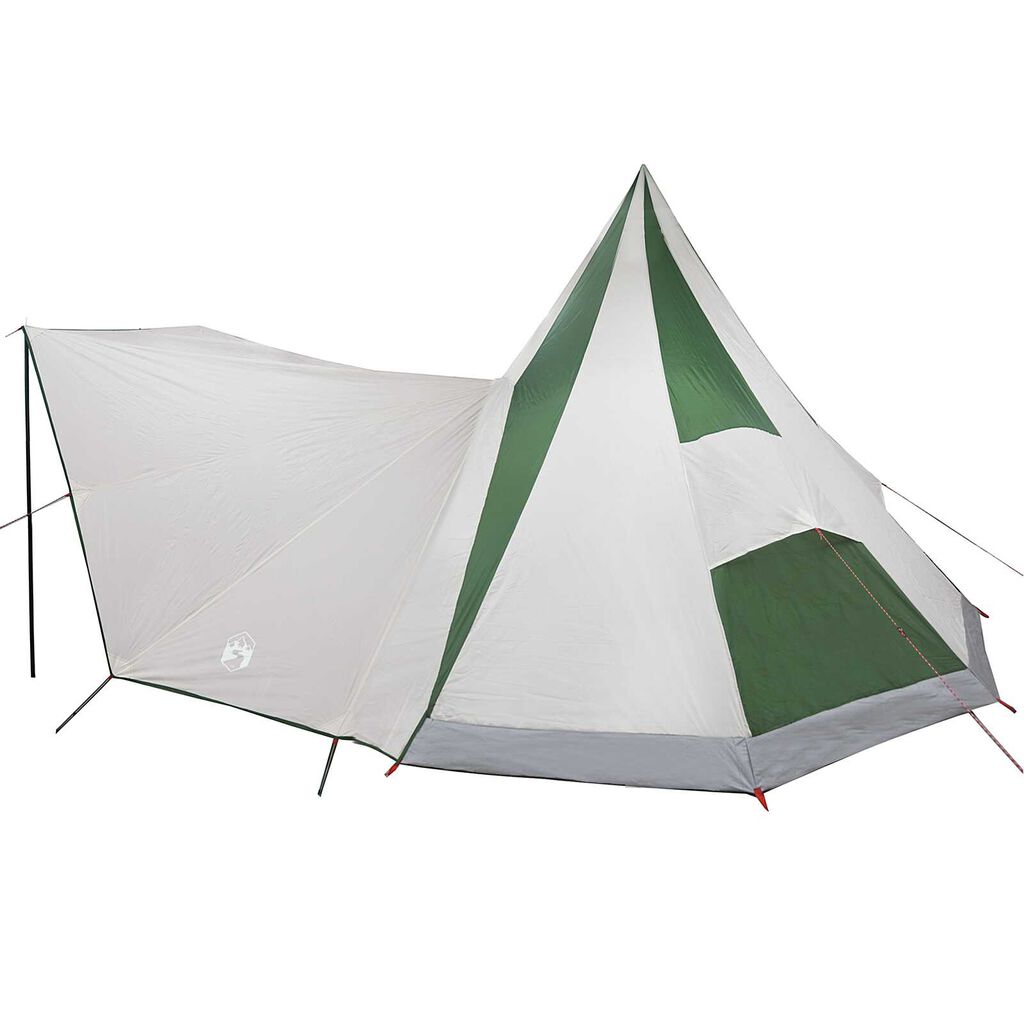 vidaXL Οικογενειακή Τέντα Tipi Πράσινη Waterproof για 12 Άτομα