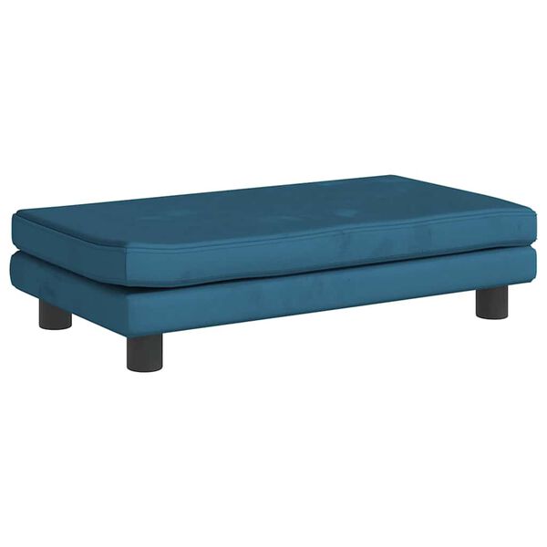 vidaXL Κρεβάτι Σκύλου με Προέκταση Μπλε 100 x 50 x 30 εκ. Βελούδινο