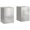 vidaXL Στήριξη φυτών 2 pcs Ασημί 24 x 24 x 35 εκ. Ανοξείδωτο ατσάλι