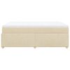 vidaXL Κρεβάτι Boxspring με Στρώμα Κρεμ 160x200 εκ. Υφασμάτινο