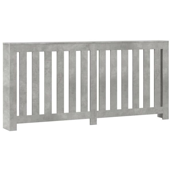 vidaXL Κάλυμμα Καλοριφέρ Γκρι Σκυροδέματος 175x20x82 εκ. Επεξ. Ξύλο