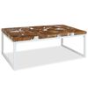 vidaXL Τραπεζάκι Σαλονιού 110 x 60 x 40 εκ. από Ξύλο Teak και Ρητίνη