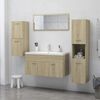 vidaXL Στήλη Μπάνιου Sonoma Δρυς 30 x 30 x 80 εκ. από Επεξ. Ξύλο