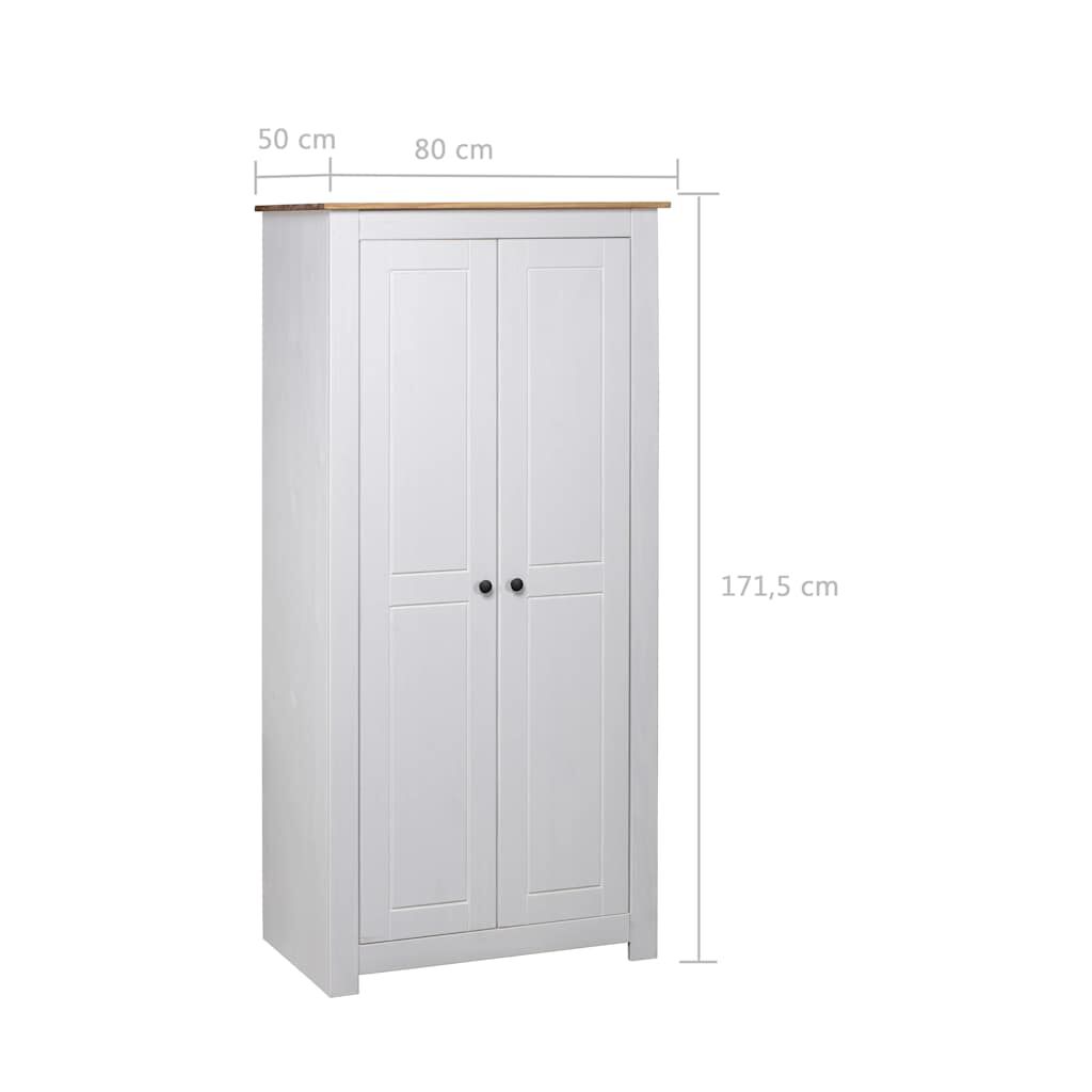 vidaXL Ντουλάπα 80 x 50 x 171,5 εκ. από Μασίφ Ξύλο Πεύκου Σειρά Panama