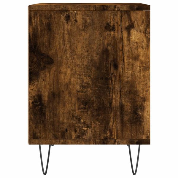 vidaXL Κομοδίνα 2 τεμ. Καπνιστή Δρυς 40 x 35 x 50 εκ. Επεξεργ. Ξύλο