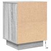 vidaXL Κομοδίνο με φώτα LED Γκρι Sonoma 38x34x50 cm