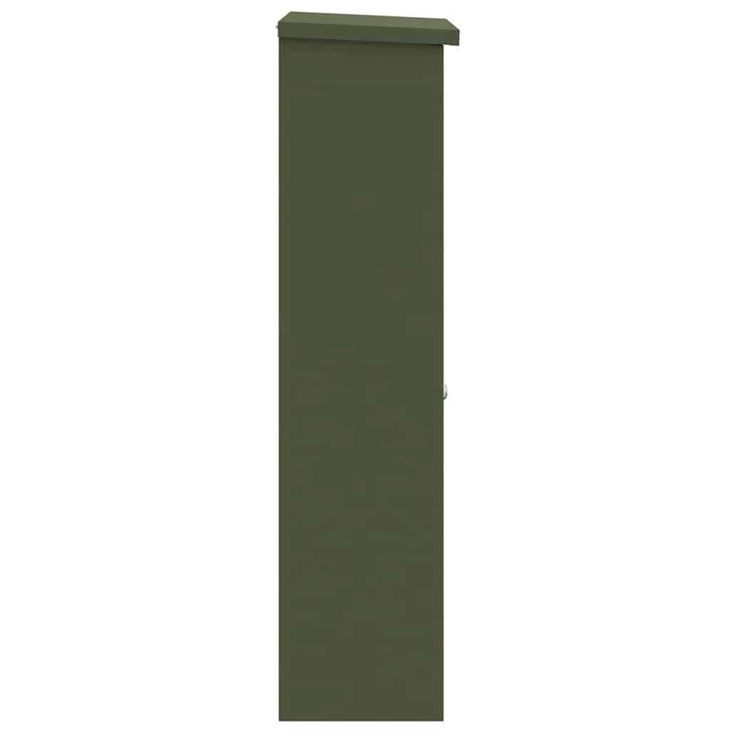 vidaXL Θυρίδα Πακέτων Λαδί 44.5 x 29 x 110.5 εκ Ατσάλι