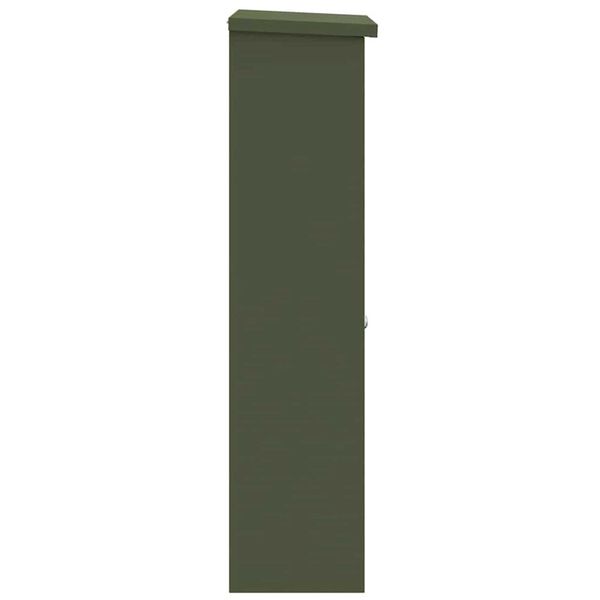 vidaXL Θυρίδα Πακέτων Λαδί 44.5 x 29 x 110.5 εκ Ατσάλι