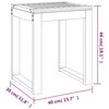 vidaXL Σκαμπό Μπάνιου 40 x 30 x 46 εκ. από Μασίφ Ξύλο Καρυδιάς