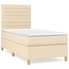 vidaXL &Kappa;&rho;&epsilon;&beta;ά&tau;&iota; Boxspring &mu;&epsilon; &Sigma;&tau;&rho;ώ&mu;&alpha; &Kappa;&rho;&epsilon;&mu; 100 x 200 &epsilon;&kappa;. &Upsilon;&phi;&alpha;&sigma;&mu;ά&tau;&iota;&nu;&omicron;