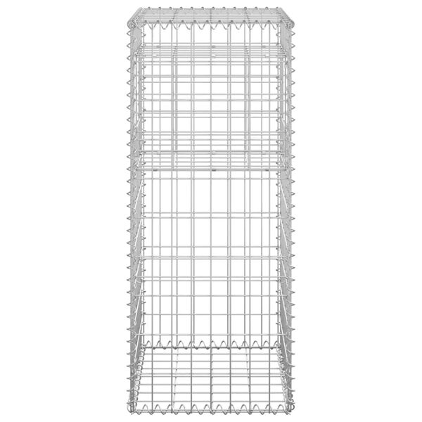vidaXL Συρματοκιβώτια Στύλοι 2 τεμ. 40 x 40 x 100 εκ. Σιδερένιοι