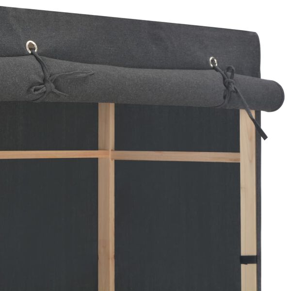 vidaXL Ντουλάπα Γκρι 79 x 40 x 170 εκ. Υφασμάτινη