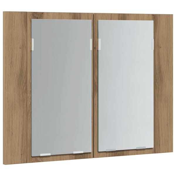 vidaXL Καθρέφτης Ντουλάπι Αρτισιανή Δρυς 60x12x45 εκ. Επεξ. Ξύλο