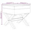 vidaXL Σκαμπό Αποθήκευσης 45 x 45 x 49 εκ. Λινό