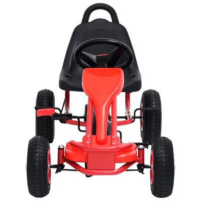 vidaXL Go Kart με Πετάλια και Λάστιχα Πεπιεσμένου Αέρα Κόκκινο