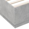 vidaXL Πλαίσιο Κρεβατιού με Φώτα LED Γκρι Σκυρ. 120x200 εκ. Επεξ. Ξύλο