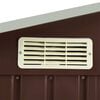 vidaXL Αποθήκη Κήπου με Ράφια Καφέ 205 x 130 x 183 εκ. Σιδερένια