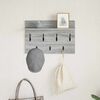 vidaXL Τοίχου Κρεμάστρα Γκρι sonoma 60 x 40 x 12 cm Επεξεργασμένο ξύλο