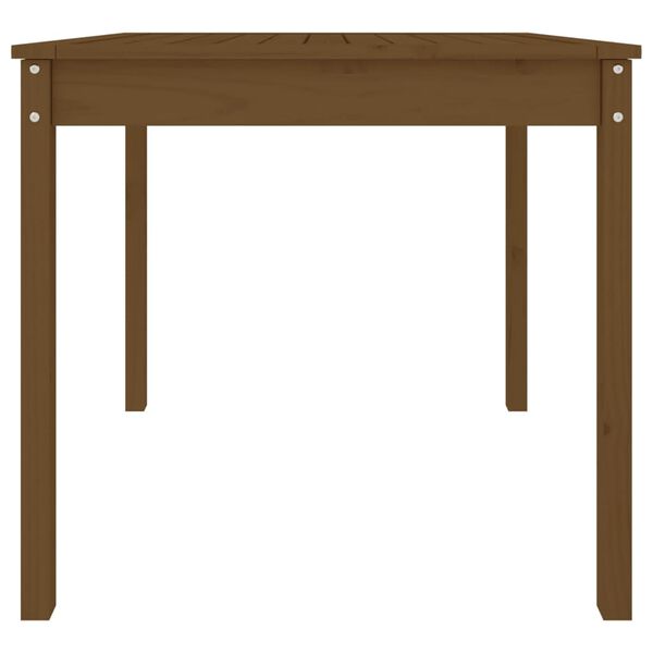 vidaXL Τραπέζι Κήπου Μελί 82,5 x 82,5 x 76 εκ. από Μασίφ Ξύλο Πεύκου