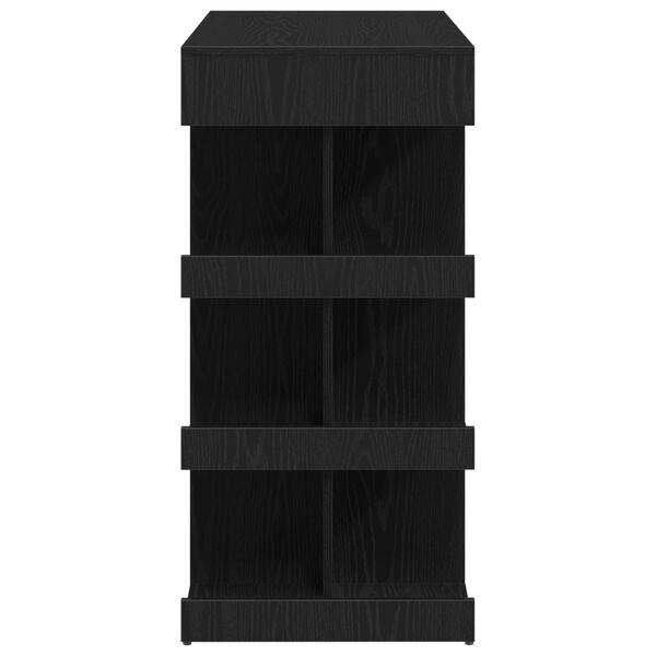 vidaXL Τραπέζι μπαρ Μαύρη δρυς 100 x 48 x 101.5 εκ. Επεξεργασμένο ξύλο