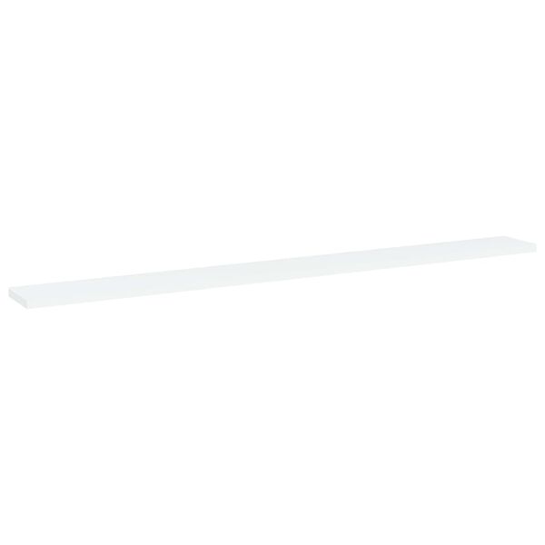 vidaXL Ράφια Βιβλιοθήκης 4 τεμ. Λευκά 100x10x1,5 εκ. από Μοριοσανίδα