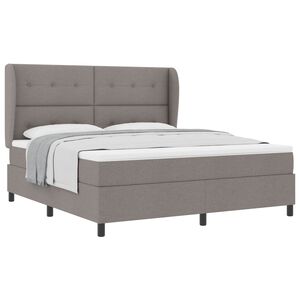 vidaXL &Kappa;&rho;&epsilon;&beta;ά&tau;&iota; &mu;&epsilon; &epsilon;&lambda;&alpha;&tau;ή&rho;&iota;&alpha; &mu;&epsilon; &sigma;&tau;&rho;ώ&mu;&alpha; Taupe 180 x 200 cm ύ&phi;&alpha;&sigma;&mu;&alpha;