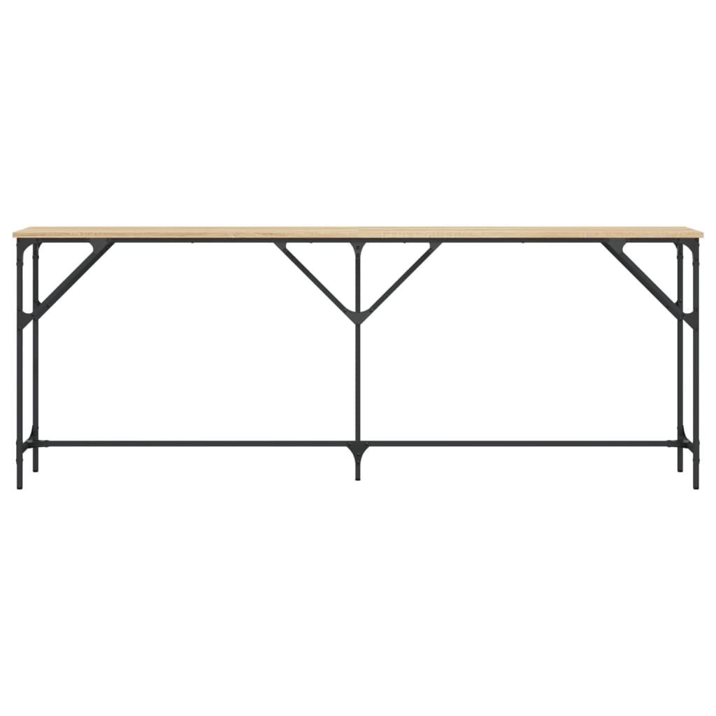 vidaXL Τραπέζι Κονσόλα Sonoma Δρυς 200x29x75 εκ. Επεξεργασμένο Ξύλο