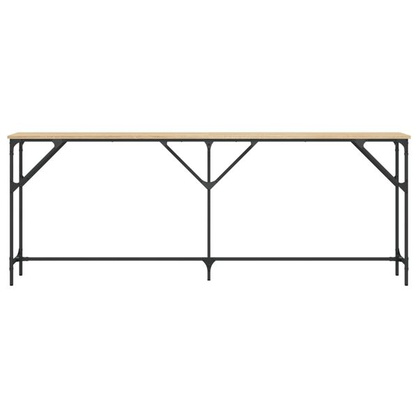 vidaXL Τραπέζι Κονσόλα Sonoma Δρυς 200x29x75 εκ. Επεξεργασμένο Ξύλο