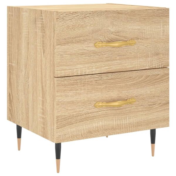 vidaXL Κομοδίνο Sonoma Δρυς 40 x 35 x 47,5 εκ. από Επεξεργασμένο Ξύλο
