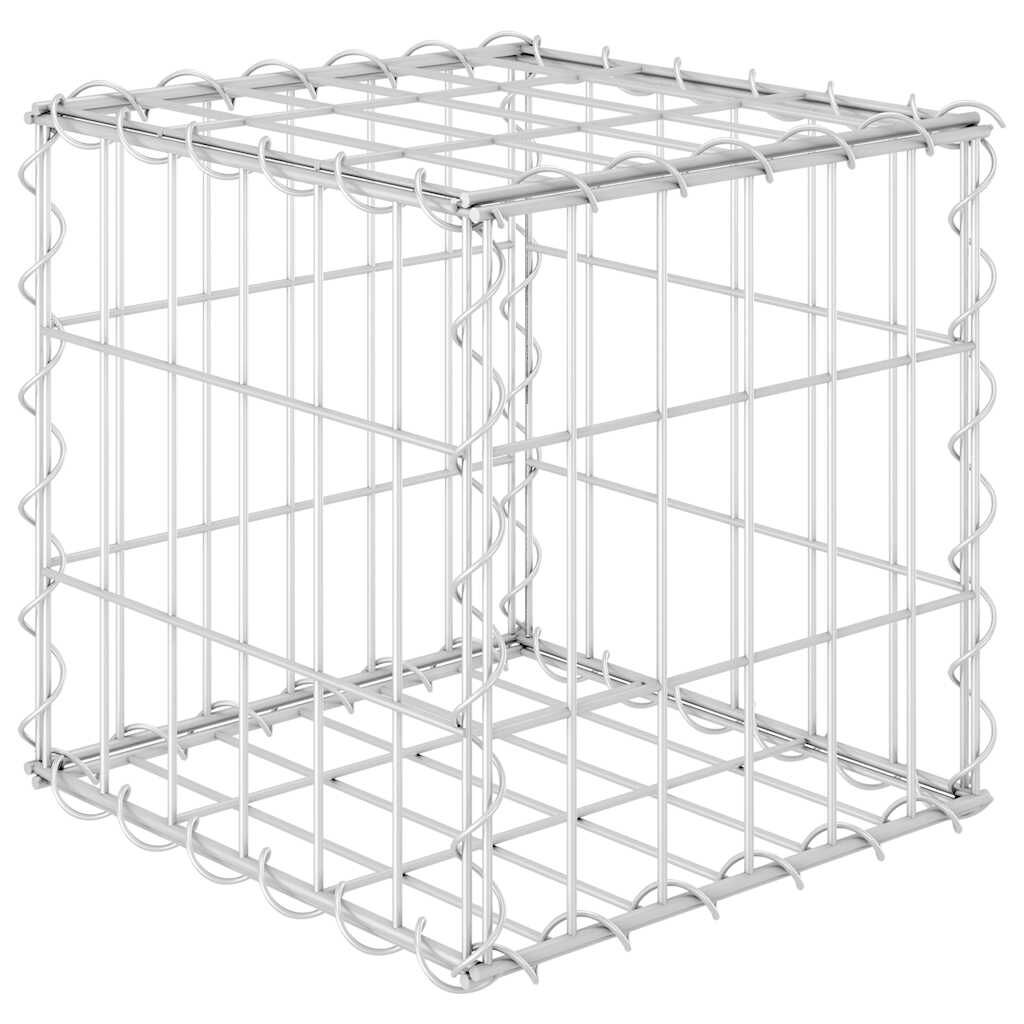 vidaXL Συρματοκιβώτιο Κύβος 30 x 30 x 30 εκ. από Ατσάλινο Σύρμα