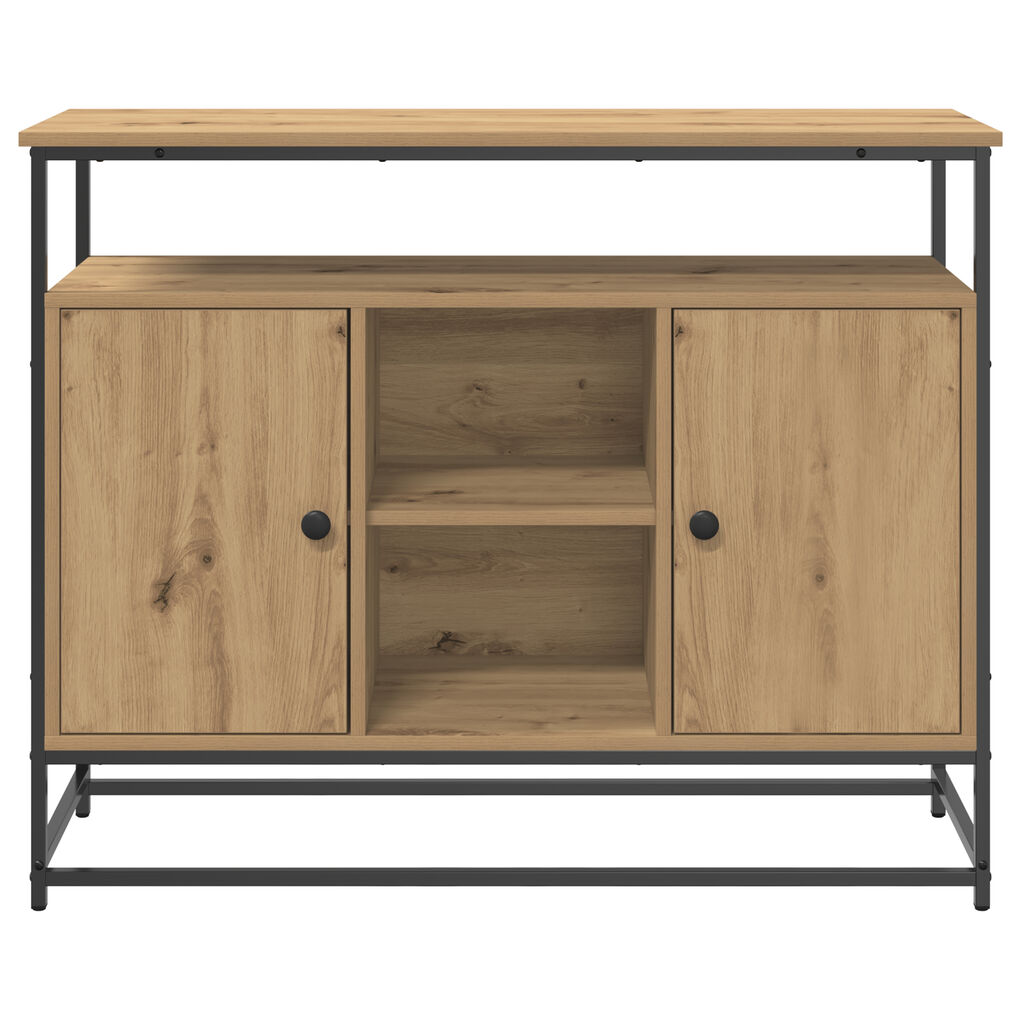vidaXL Κονσόλα Artisan Oak 100x35x80 cm Κατασκευασμένο ξύλο και Ατσάλι