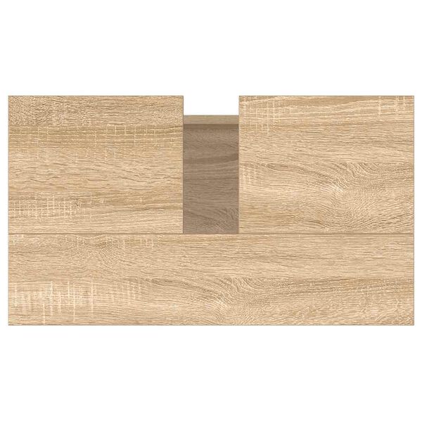 vidaXL Ντουλάπι Μπάνιου Sonoma Δρυς 58 x 33 x 60 εκ. από Επεξεργ. Ξύλο