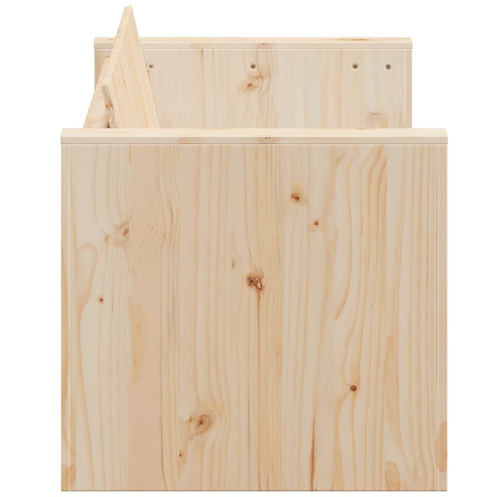vidaXL Καναπές Κήπου Τριθέσιος 189x60x62 εκ. από Μασίφ Ξύλο Πεύκου