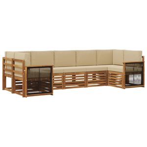 vidaXL &Sigma;&alpha;&lambda;&omicron;&nu;ά&kappa;&iota; &Gamma;&omega;&nu;&iota;&alpha;&kappa;&omicron;ύ &Kappa;&alpha;&nu;&alpha;&pi;έ &mu;&epsilon; &mu;&alpha;&xi;&iota;&lambda;ά&rho;&iota; 6 pcs &Phi;&upsilon;&sigma;&iota;&kappa;ό