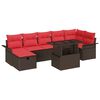 vidaXL &Sigma;&epsilon;&tau; &Kappa;&alpha;&nu;&alpha;&pi;έ &Kappa;ή&pi;&omicron;&upsilon; &mu;&epsilon; &mu;&alpha;&xi;&iota;&lambda;ά&rho;&iota; 8 pcs &Kappa;&alpha;&phi;έ &Pi;&omicron;&lambda;&upsilon; &rho;ά&tau;&alpha;&nu;