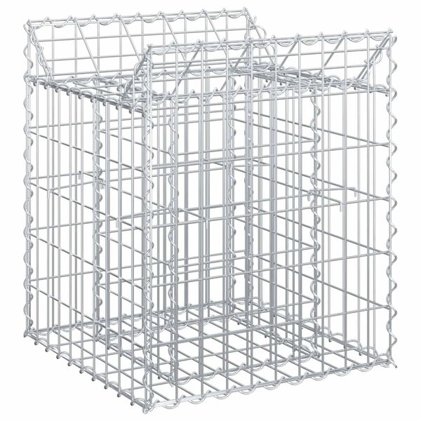 vidaXL &Alpha;&nu;&alpha;&sigma;&eta;&kappa;&omega;&mu;έ&nu;&omicron; &kappa;&rho;&epsilon;&beta;ά&tau;&iota; gabion &Alpha;&sigma;&eta;&mu;ί 50 x 50 x 60 cm