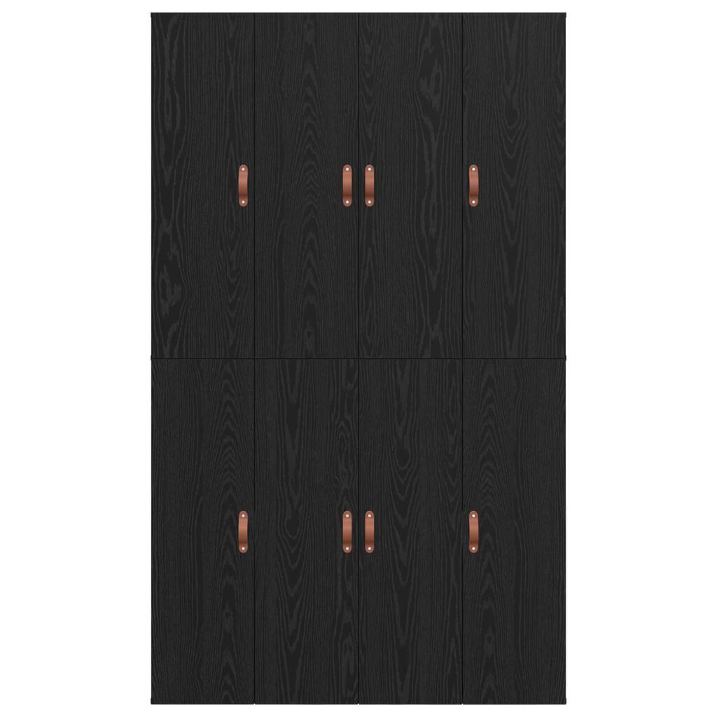 vidaXL Κρεβάτι αποθήκευσης μαύρο δρύινο 120x190 cm