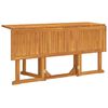 vidaXL Τραπέζι Κήπου Butterfly Πτυσσόμενο 150x90x75 εκ. Μασίφ Teak