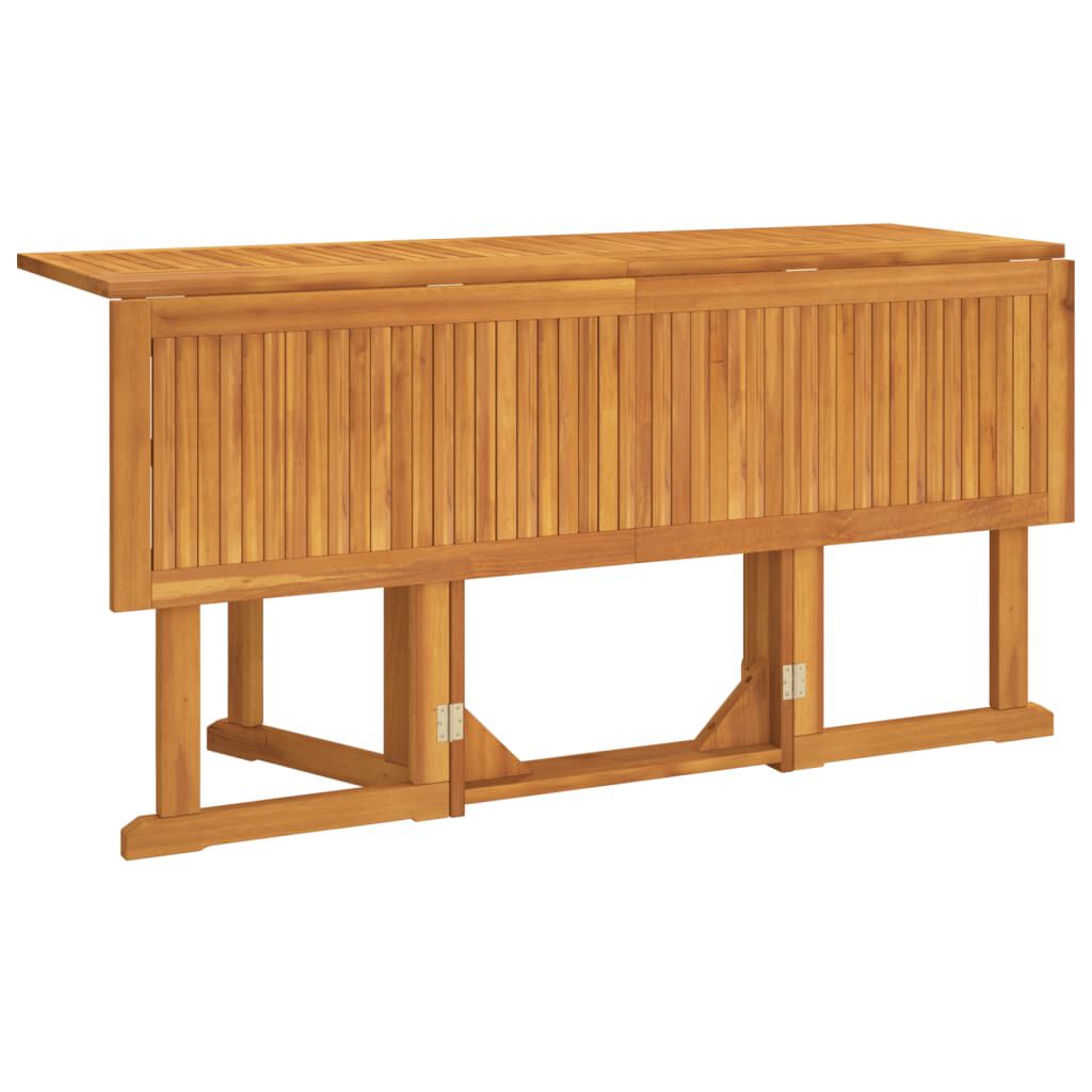 vidaXL Τραπέζι Κήπου Butterfly Πτυσσόμενο 150x90x75 εκ. Μασίφ Teak