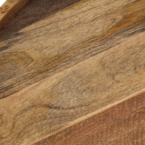 vidaXL Τραπεζάκι Σαλονιού 50x40 εκ. από Μασίφ Ξύλο Μάνγκο και Ατσάλι