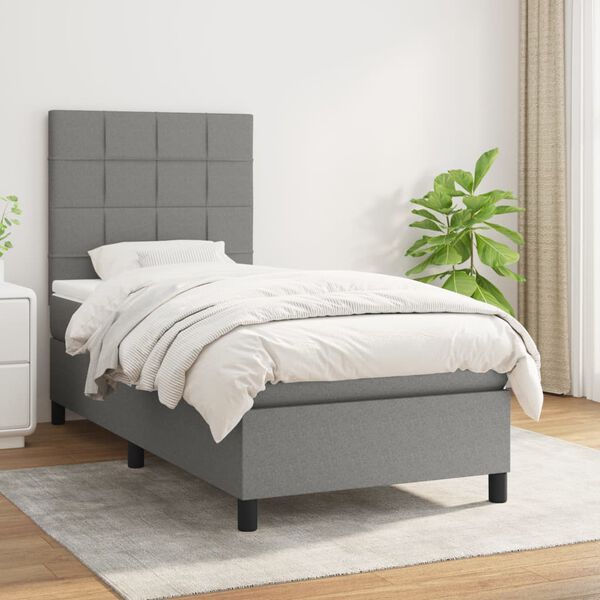 vidaXL &Kappa;&rho;&epsilon;&beta;ά&tau;&iota; Boxspring &mu;&epsilon; &Sigma;&tau;&rho;ώ&mu;&alpha; &Sigma;&kappa;&omicron;ύ&rho;&omicron; &Gamma;&kappa;&rho;&iota; 80x200 &epsilon;&kappa;. &Upsilon;&phi;&alpha;&sigma;&mu;ά&tau;&iota;&nu;&omicron;
