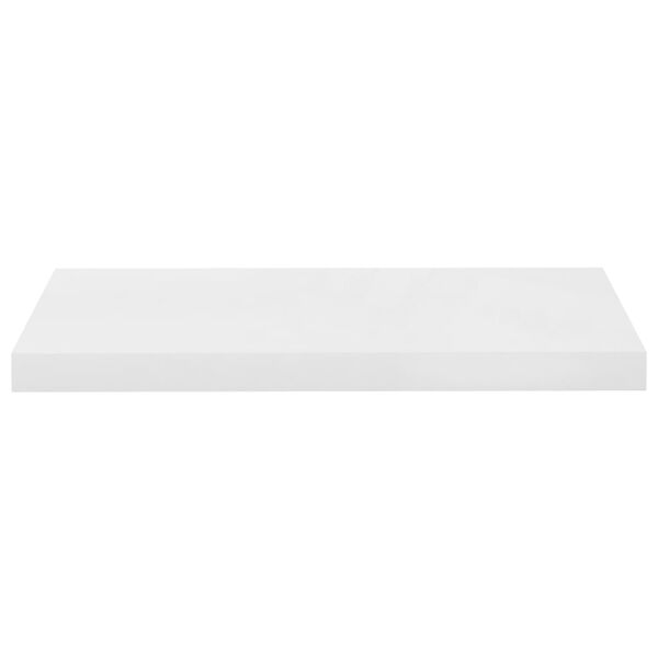 vidaXL Ράφι Τοίχου Γυαλιστερό Άσπρο 60x23,5x3,8 εκ. MDF