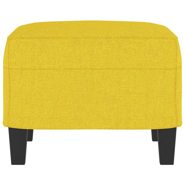 vidaXL Υποπόδιο Ανοιχτό Κίτρινο60 x 50 x 41 εκ. Υφασμάτινο