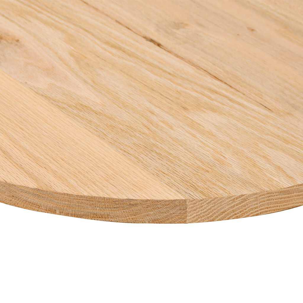 vidaXL Επιτραπέζια επιφάνεια 80x40x2 cm μασίφ ξύλο δρυς οβάλ