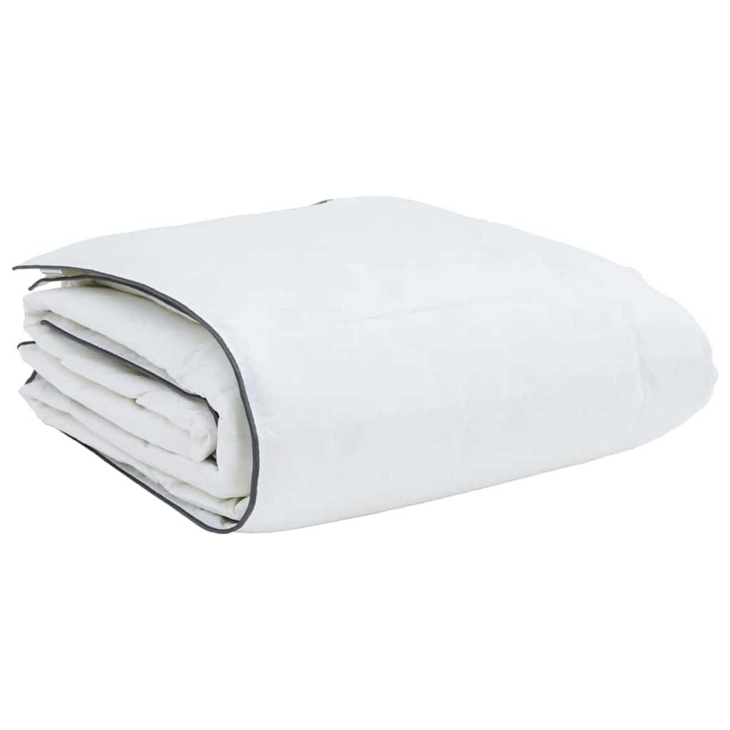 vidaXL Σετ Παπλωμάτων με μαξιλάρι 2 pcs Λευκό 135 x 220 εκ. Πούπουλο