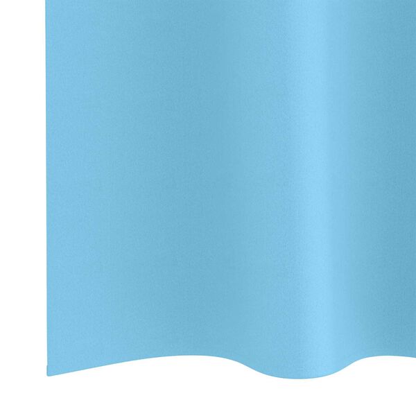 vidaXL Κουρτίνες με κουρτίνες 2 pcs Γαλάζιο 140 x 140 cm Πολυεστέρας