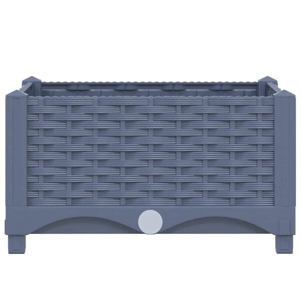 vidaXL Ζαρντινιέρα 40 x 40 x 23 εκ. από Πολυπροπυλένιο