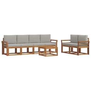 vidaXL &Sigma;&epsilon;&iota;&rho;ά &Kappa;&alpha;&nu;&alpha;&pi;έ &Epsilon;&xi;&omega;&tau;&epsilon;&rho;&iota;&kappa;&omicron;ύ 7 pcs &Phi;&upsilon;&sigma;&iota;&kappa;ό &kappa;&alpha;&iota; &Alpha;&nu;&omicron;&iota;&chi;&tau;ό &Gamma;&kappa;&rho;&iota;