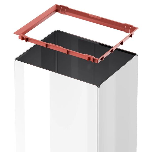 Hailo Κάδος Απορριμ. Big-Box Swing Λευκός L/35 Λίτρων 0840-131