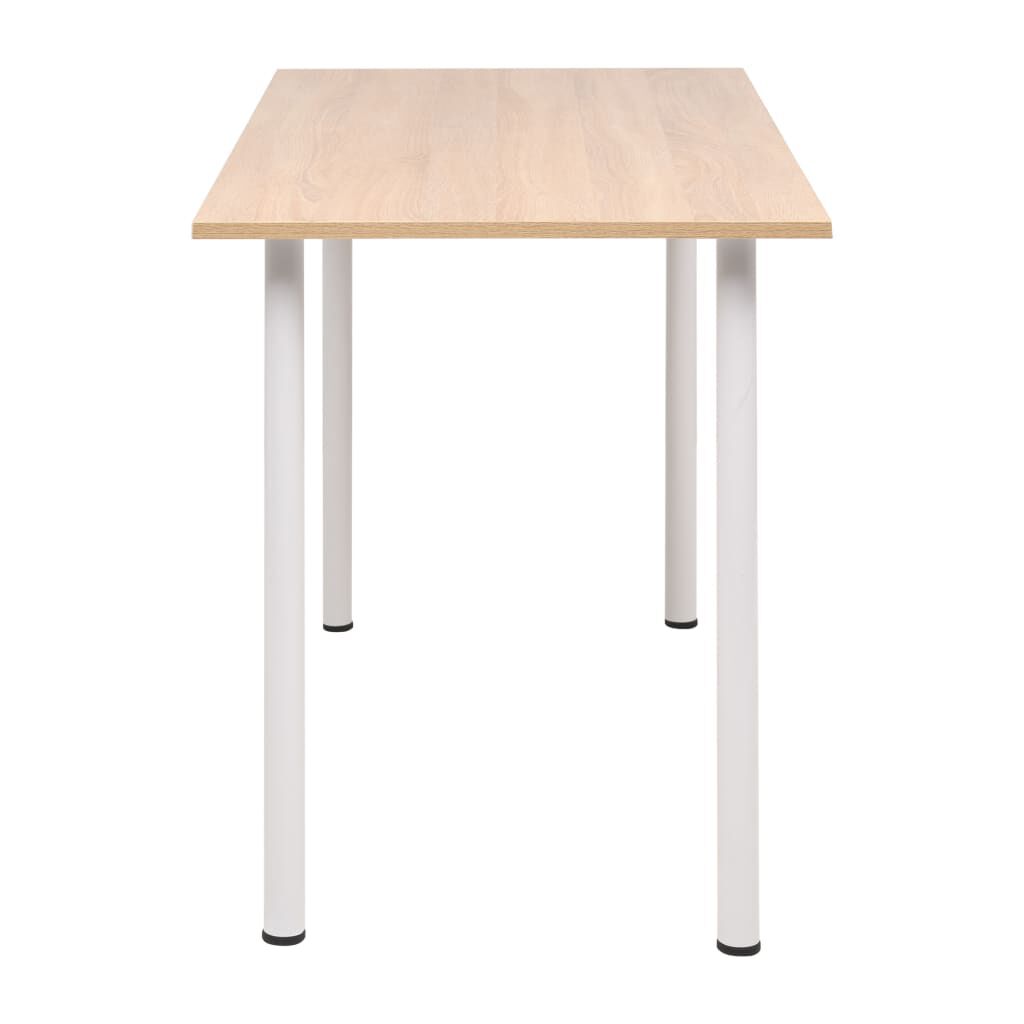 vidaXL Τραπεζαρία Χρώμα Δρυός και Λευκό 120 x 60 x 73 εκ.